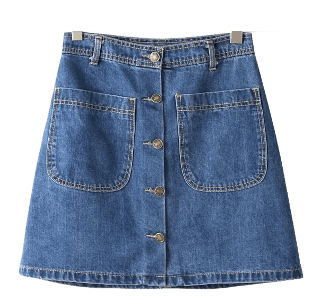 Jupe Évasée en Jean