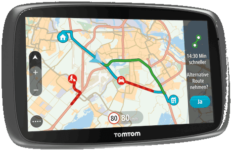 Système de Navigation GPS TomTom avec Infos Trafic en Temps Réel