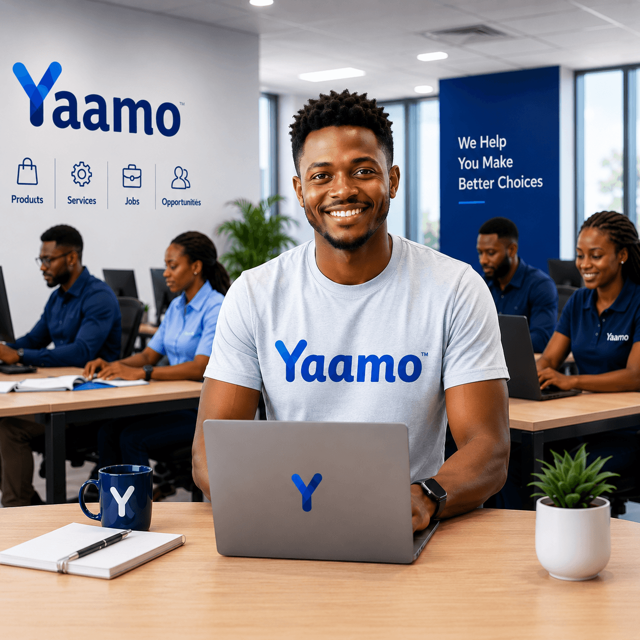 Yaamo team working together