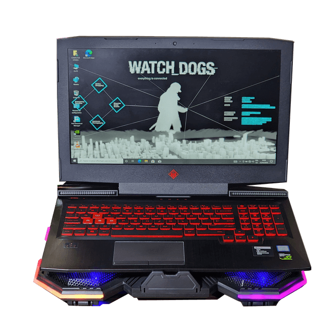 Ordinateur Portable Gaming HP OMEN – GTX 1050 Ti, Core i7, 16 Go RAM, 128 Go SSD + 1 To SHDD